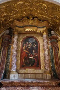 Luca Signorelli painting in the San Brizio Chapel inside the Duomo